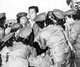 Cambodia: King Norodom Sihanouk with Cambodian militia women in 1962